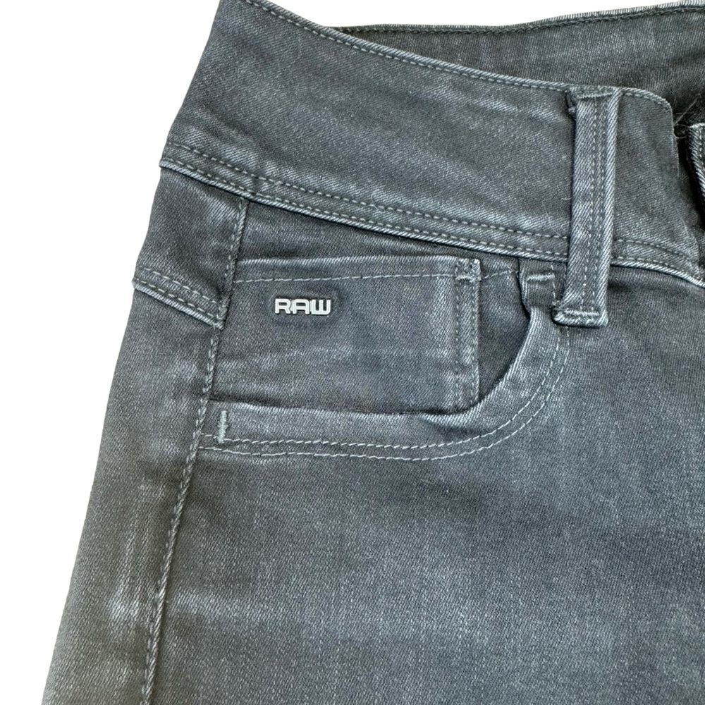 G-Star Raw Jeans Super Skinny Women’s Size W25 L32  Black Washed Arc Leg Pants - Picture 5 of 16